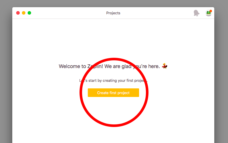 新しいプロジェクトを作成
